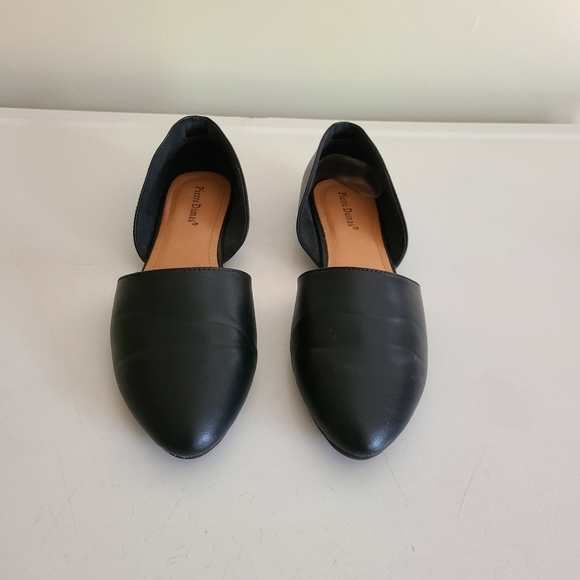 Pierre Dumas NEW in box, black d'orsey flats size 10 Vegan faux leather - Picture 7 of 9